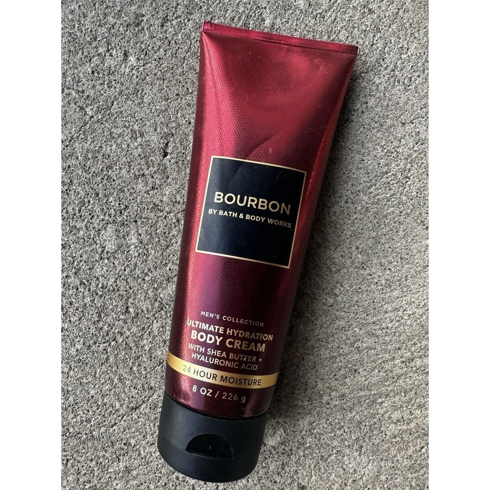 Bath & Body Works BOURBON Men's Ultimate Hydration Body Cream 8 oz NEW